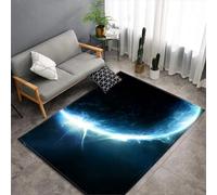 Carpets Non Slip Area Rug Universe Outer Space Landscape 3D Printed Floor Mat Absorbent Flannel Living Room Bedroom Decorations Carpets For Indoor & Outdoor Children'S Crawling 100 X 150-662291661512