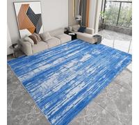 Carpets Washable Soft Non Slip Short Pile Area Rugs, Modern Abstract Distressed Wood Grain 4x5.6, Faux Wool Easy Clean Durable Mat Rug Foldable No Crease for Kitchen Indoor Living Room Decor