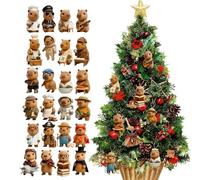 Carpincho Adviento Cute 2D Acrylic Acrylic Ornament Decoration | 24 Days Countdown for Christmas Tree, Living Room, Children's Room, Cars, , Crafts, C