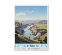 Carpinteria Bluffs Nature Preserve，DIY Paint by Numbers for Adults Beginner, Easy Paint by Numbers for Beginner,Acrylic Watercolor Paint by Number for Kids Gift Decor(20x30cm) 7.8x11.8 inches-FG73