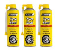 CarPlan Add It Large Tyre Seal Emergency Puncture Repair Inflator 3X 500Ml Quick Fix