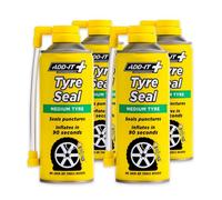 CarPlan Add It Tyre Seal Emergency Puncture Repair Inflator Medium 4X 400Ml Quick Fix