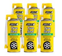 CarPlan Add It Tyre Seal Emergency Puncture Repair Inflator Medium 6X 400Ml Quick Fix