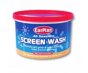 CarPlan All Seasons Concentrated Screenwash 72 x 70ml Sachets Bucket 72 Pack