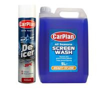 CarPlan All Seasons Ready Mixed Screenwash & Blue Star De-Icer Winter Kit