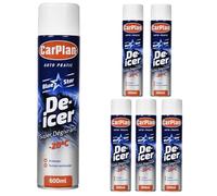 CarPlan Blue Star Aerosol De-Icer 600 ml 6 pack - Fast-Acting Ice & Frost Remover for Car Windows, Works in Extreme Cold