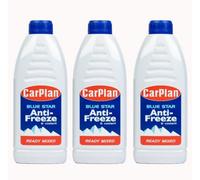 Carplan Blue Star Ready Mixed Antifreeze & Coolant - 1L X 3