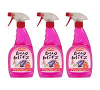 Carplan Bug Insect Tree Sap & Bird Lime Droppings Remover Trigger Spray 500Ml X3