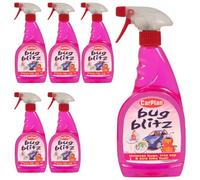 Carplan Bug Insect Tree Sap & Bird Lime Droppings Remover Trigger Spray 500Ml X6