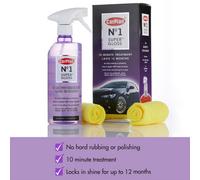 CarPlan Car Paint No Wax Polish Gloss Valeting Spray Sealant With Microfibre Cloth X2