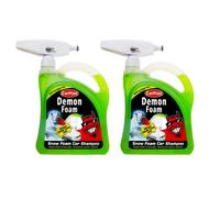 CarPlan Car Wash Snow Foam High Performance Streak Free Demon Foam Pre Wash Gun 2L X2