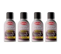 Carplan Chrome Trim Polish Chrome Alloy Metal Cleaner Restorer 350Ml X4