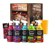CarPlan Demon 7pc Car Care Gift Pack - Includes Demon Shine, Wheels, Foam, Tyres