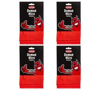 Carplan Demon Asrtd Cloths 3 Pack Microfibre Glass Polishing Cloth Car Care X4