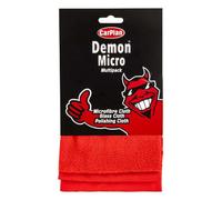 Carplan Demon Assorted Cloths 3 Pack Microfibre Glass Polishing Cloth Car Care