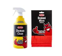 CarPlan Demon Clean 1L & CarPlan Demon Assorted Cloths 3Pk