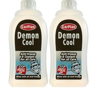 CarPlan Demon Cool Antifreeze & Coolant for all Engines, 1 Litre (Pack of 2)