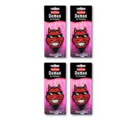 Carplan Demon Dac001 Single Carded Air Freshener Cherry X4 Fragrance Scent Car