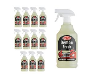 Carplan Demon Fresh Powerful Odour Eliminator Multi Air Freshener Spray 1L X12