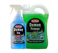 CarPlan Demon Ice, Ice Preventer and De-Icer, 1L (Pack of 1) & CarPlan Demon Freeze, Winter Screenwash and De-Icer, 2.5L (Pack of 1) - Winter Car Care Bundle/Kit