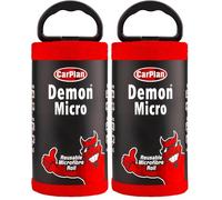 CarPlan Demon Reusable Microfibre Roll - 50 Piece Multi-Purpose Cloths for Car, Home & Office - Removes Dust, Dirt & Grime - Streak-Free, Reusable Cleaning Cloths (Pack of 2)