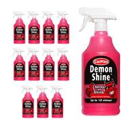 Carplan Demon Shine Spray On Shine Car Wax Polish Spray & Wipe 1L 1 Litre X12