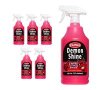 Carplan Demon Shine Spray On Shine Car Wax Polish Spray & Wipe 1L 1 Litre X6