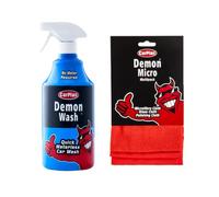 CarPlan Demon Wash 1L & CarPlan Demon Assorted Cloths 3Pk