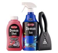 Carplan Demon Winter Essentials 3 Piece Kit Screenwash, De-Icer & Scraper