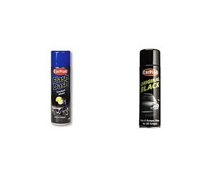CarPlan Flash Dash Cockpit Shine - Satin Finish Citrus, 500 ml & Original Black - Trim and Bumper Shine, 500 ml