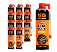 Carplan Flat Mate Large Tyre Inflator Emergency Puncture Repair Seal 12X 500Ml
