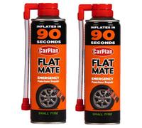Carplan Flat Mate Small Tyre Inflator Emergency Puncture Repair Seal 2X 300Ml