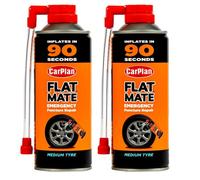 CarPlan Flat Mate Tyre Inflator Emergency Puncture Repair Medium Tyre 400ml 2PK