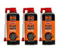 Carplan Flat Mate Tyre Seal Inflator Emergency Puncture Repair 3X400Ml Quick Fix
