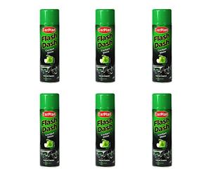 CarPlan FSA506 Flash Dash Satin Dashboard Shine Interior Cleaner Apple 500ml x 6