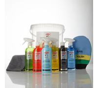 CarPlan No.1 Super System Bucket Shampoo Super Ceramic Wax Wheel Cleaner Tyre Slik 10 Piece Kit
