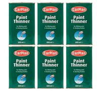 Carplan Paint Thinners For Diluting Paint & Cleaning Brushes 500Ml X6