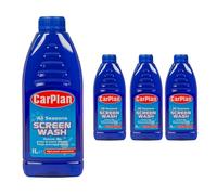 CarPlan SWA001 All Season Concentrated Car Screenwash 1L Litre x4