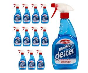 CarPlan TDI501 Blue Star Winter De Icer Trigger Spray 500ml x 12