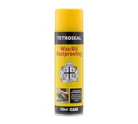 CarPlan Tetroseal Wax/Oil Rustproof, Clear, Aerosol, 500ml - Heavy-Duty Oils, Waxes & Corrosion Inhibitors, Kills Rust, Silicone-Free, For Underbody & Internal Protection