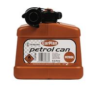 CarPlan TPF005 Tetracan Leaded Petrol Can 5L with Cap Oil Spirit Fuel Jerry Transport and Storage Ideal For Cars Vans 4x4's Caravan Motorhomes Motor Garage Car Includes Spout 5 Litre Red