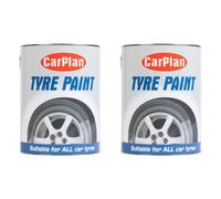 Tetrosyl Black Car Bike Tyre Paint Tin 5 Litre Shine Restore TYM005