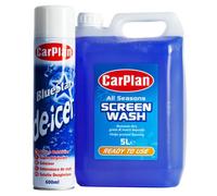 CarPlan Winter Kit All Seasons Ready Mixed Screenwash & Blue Star De-Icer