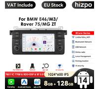 Carplay 8G+128G Android Car Radio GPS for BMW E46 M3 Rover 75 Coupe 318/320/325/330/335 Multimedia Navigation WIFI Stereo RDS BT S3