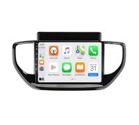 Carplay Android Auto Screen for Hyundai Solaris 2020 2021 Mirror Link, Voice Assistant, Live Navigation, Touchscreen, Bluetooth, 4 Core 1G+16G