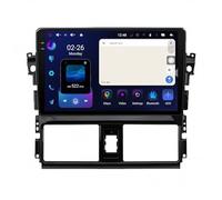 Carplay Android Auto Screen for TOYOTA VIOS YARIS 2013-2016 with Bluetooth/Fm/Aux, Support Mirror Link/Gps Navigation/Voice Control Car Audio Receivers, 4 Core 4G+64G