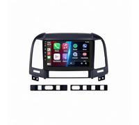 Carplay Android Auto Screen Portable Car Stereo for Hyundai Santa Fe 2005-2012 Backup Camera, Mirror Link, Bluetooth, Voice Control, Gps Navigation, Aux, 8 Core 8G+256G