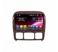 Carplay Android Auto Screen Portable Car Stereo for Mercedes Benz S Class W220 S400 S430 S500 S600 Portable Ips Touch Screen Rear Camera, Bluetooth/Voice Control/Mirror, 4 Core 4G+64G