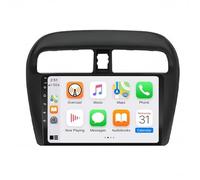 Carplay Android Auto Screen Portable Car Stereo for Mitsubishi Mirage 6 2012-2018 Touchscreen Portable Apple Carplay Screen Gps Navigation/Voice Control/Mirror, 4 Core 4G+64G