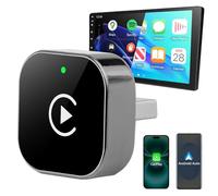 CarPlay & Android Car Wireless Adapter, 2 in 1 Carplay Wireless Adapter with Type-C Adapters, Mini Wirelesss Carplays Adapters Android for iOS 10+ Android 11+